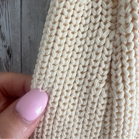 Sunday in Brooklyn Anthropologie Knit Ribbed Sweater Neutral Tan Maxi Dress XS - Picture 7 of 9